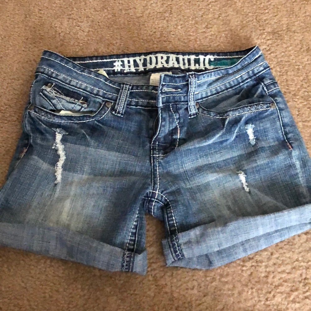 Denim shorts
